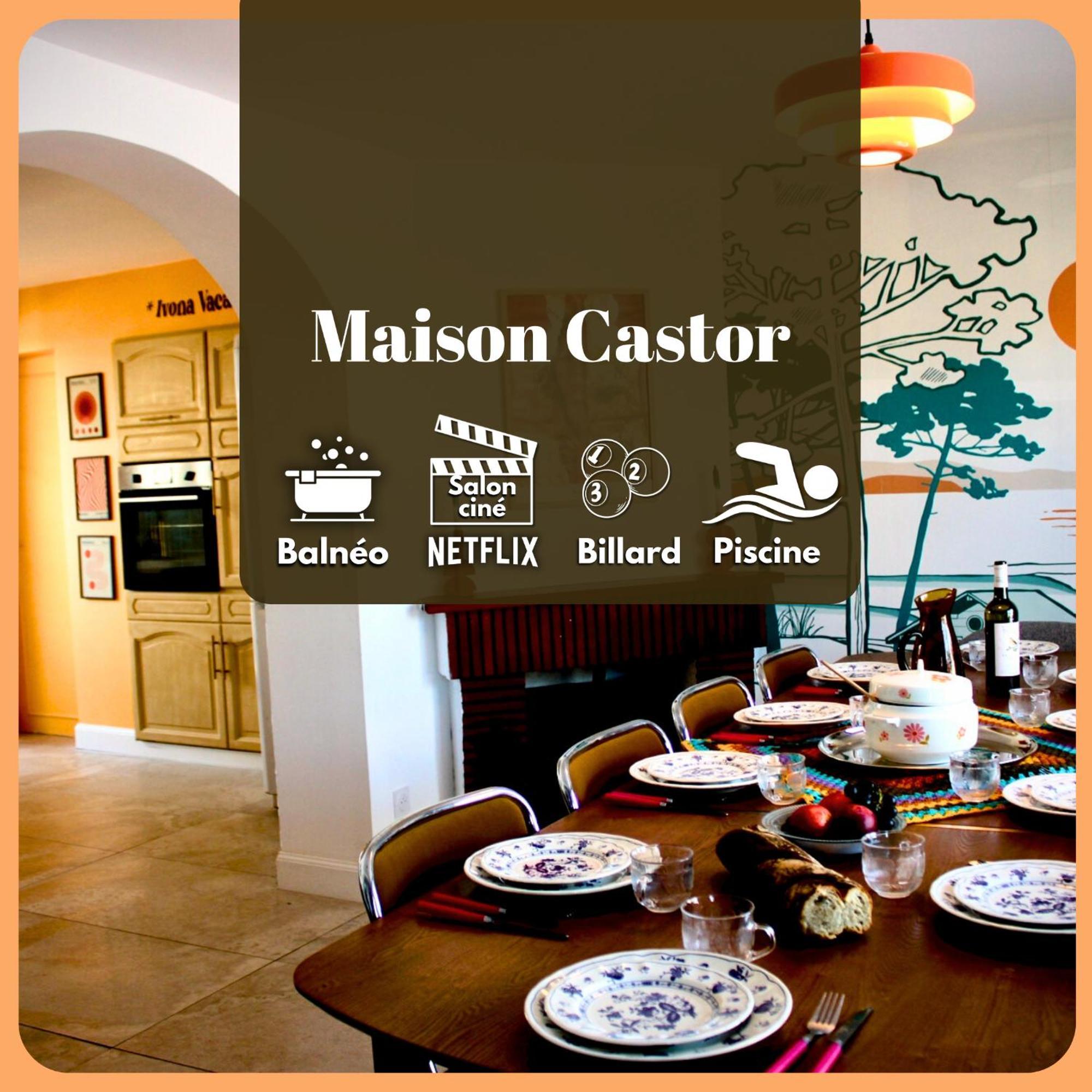 Villa Maison Castor, Balneo Et Billard Chez Ivona *