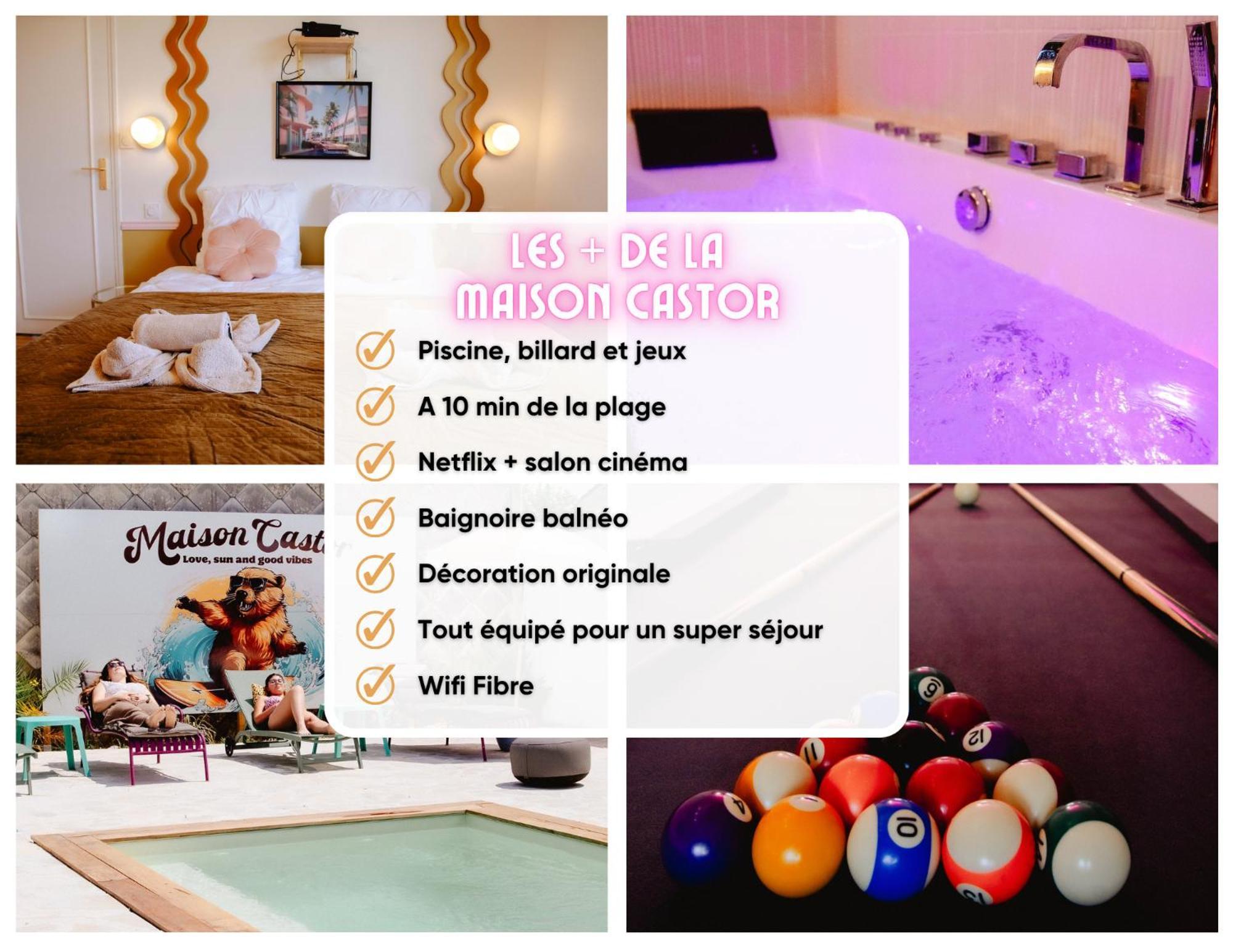 Maison Castor, Balneo Et Billard Chez Ivona